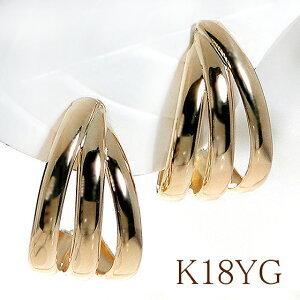 K10YG 月甲丸 フープピアス 送料無料 10金 ピアス k10 フープ ゴールド