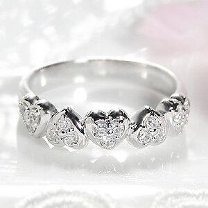 プラチナ pt900 ハート ダイヤモンド 送料無料 ダイア リング