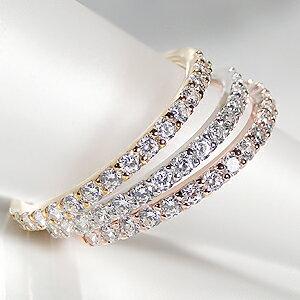 ダイヤモンド リング エタニティ 10金 ゴールド YG WG PG 0.3ct 指輪 ダイヤ エタ...