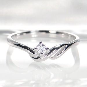 フラワーモチーフ pt900 0.20ct フラワー ダイヤモンド リング 0.20