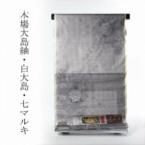 最高峰本場大島紬 極上細微絣 十八算12マルキ/十二マルキ 純泥染 紬