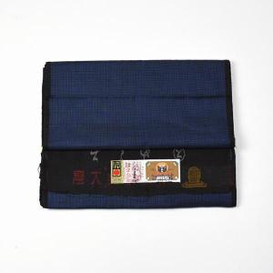 韓国産大島紬アンサンブル反物 -2- 男性用 縦横絣 100山亀甲 絹100