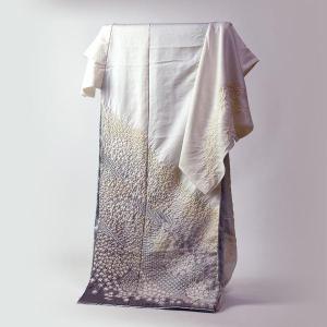 初代久保田一竹 国内手縫いお仕立て付き 一竹辻が花 振袖 金糸織り込み