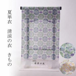 平和屋着物＊夏物 本場小千谷ちぢみ 長襦袢 反物 着尺 芝桔梗紋紗