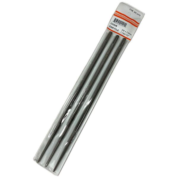 むとひろ 丸ヤスリ 5.5mm 3本セット【72DPX/73DPX/75DPXなど】 ソーチェーン ...