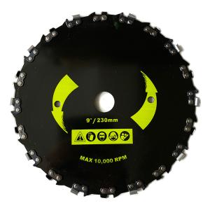 むとひろ 竹・笹・雑木用 チェンソー刃 チップソー 1枚入 230mm×20P