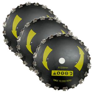 むとひろ 超硬チェンソー刃 竹・笹・雑木用 チップソー 1枚入 230mm