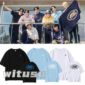 ATEEZ 「2023 BREAK THE WALL」 韓流グッズ 半袖 Tシャツ 春夏 コート 男...