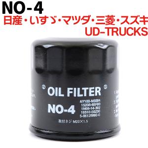 オイルフィルター NO-4 NISSAN 日産 マツダ スズキ いすゞ UD-TRUCKS 三菱の商品画像