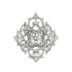 ネクタイピン タイタック プラチナ Pt900 ダイヤモンド 0.349ct (G.VS2