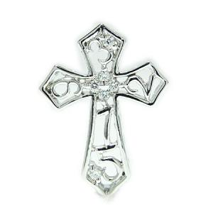 シルバー925 クロス 十字架 レディース メンズ ピンバッチ 小物雑貨
