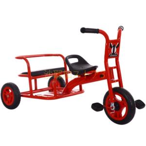 二人乗り三輪車　双子三輪車 三輪車 二人乗り 双子用自転車 足置き 座席前後2段調節 リクライニング