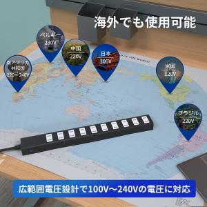 電源タップ 延長コード 3m 磁石 AC 10...の詳細画像4