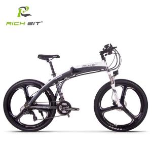 電動自転車 26インチ クロスバイク ロードバイク マウンテンバイク RICH BIT TOP880 折りたたみ 可能（グレー）｜sayuu-store