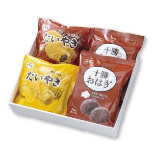 冬ギフトお届け期間は11月1日〜12月30日まで　たいやき・十勝おはぎセット
