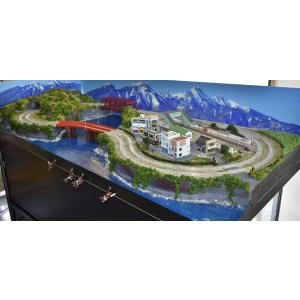 鉄道模型 ジオラマレイアウト Nゲージ用 複線...の詳細画像2