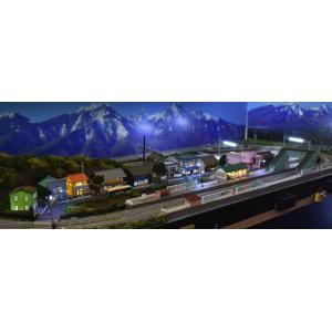 鉄道模型 ジオラマレイアウト Nゲージ用 複線...の詳細画像3