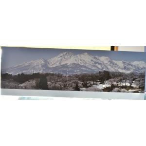 鉄道ジオラマレイアウト用背景画60cm用【妙高山の跳ね馬雪形 樹氷