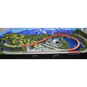 Nゲージ 鉄道模型 ジオラマ　車両付き（その6) トミックス 鉄道模型 ジオラマレイアウト Nゲージ用 複線