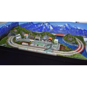 鉄道模型 ジオラマレイアウト Nゲージ用 複線...の詳細画像1