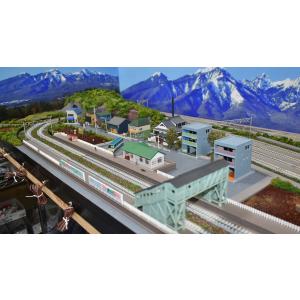鉄道模型 ジオラマレイアウト Nゲージ用 複線...の詳細画像1