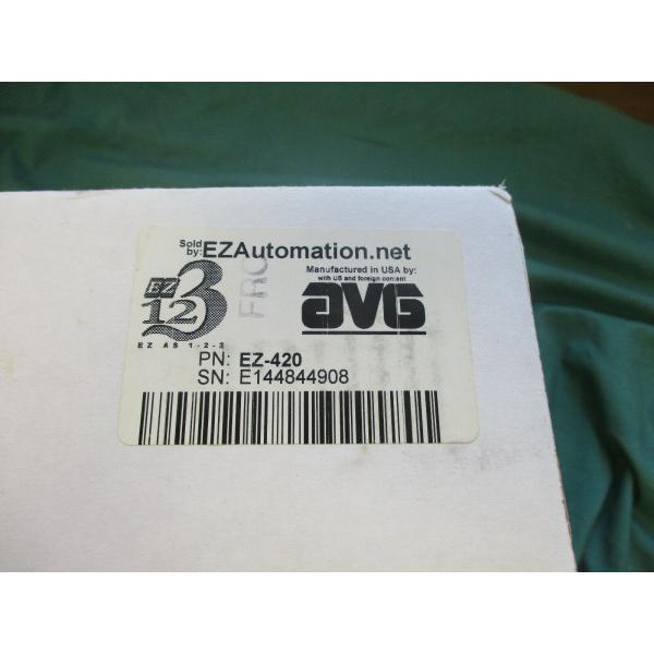 ezautomation avg ze-420、ezシリーズplcメッセージ、、シールが壊れていない