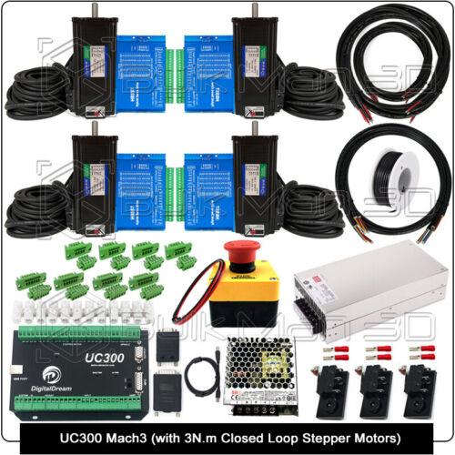 3NM閉鎖ループステッパーモーター+HBS57モータードライブ+MACH3 UC300コントローラー...