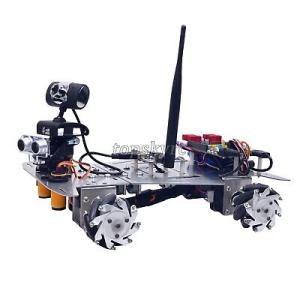 4WD WiFiスマートロボットカーキットw/カメラ60mmメカナムホイールアセンブル