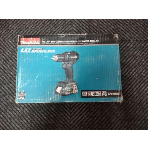Makita 18V LXTR Sub?Compact Cordless 1/2"" Driver?...