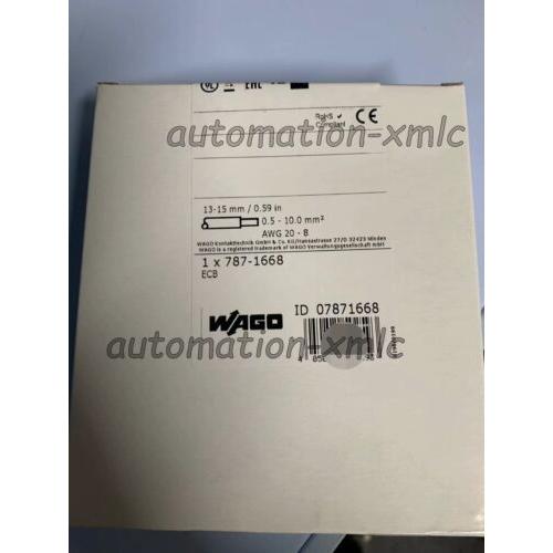 新しいWAGO 787-1668 WAGO電子回路ブレーカー787-1668 DHLラピッドトランジ...