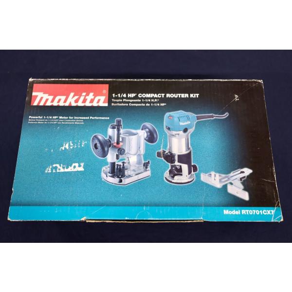 MAKITA RT0701CX7 1-1/4 HP COMPACT ROUTER KIT