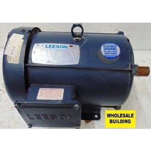 Leeson Motor、G140551.00、1170 rpm、60 Hz、HP 3、230/460V、FR L213T、PH 3