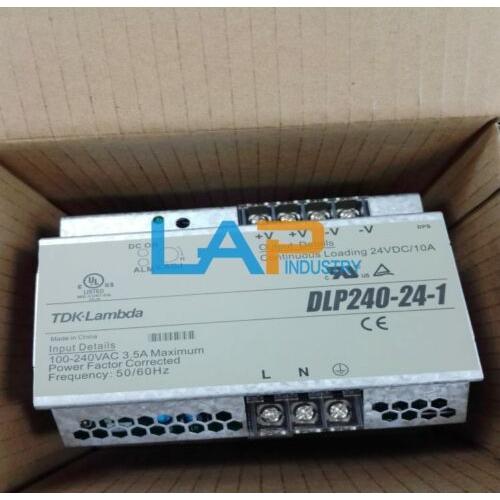 1PCS TDK-LAMBDAレールタイプスイッチング電源24V 10A用の新しいDLP240-24...