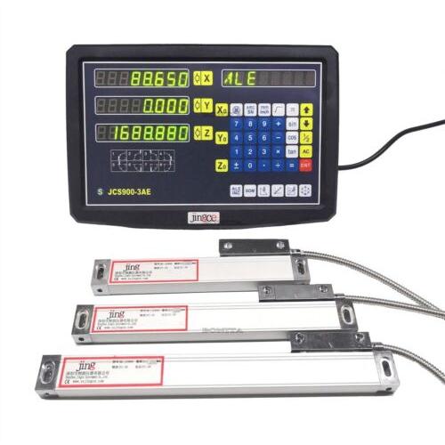 Dro With 3 Linear Scales 3 Axis Digital Readout Fo...
