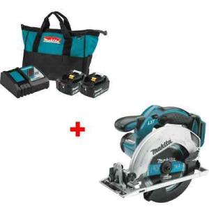 Makita BL1850BDC2 18V LXT Starter Pack w/ FREE XSS...
