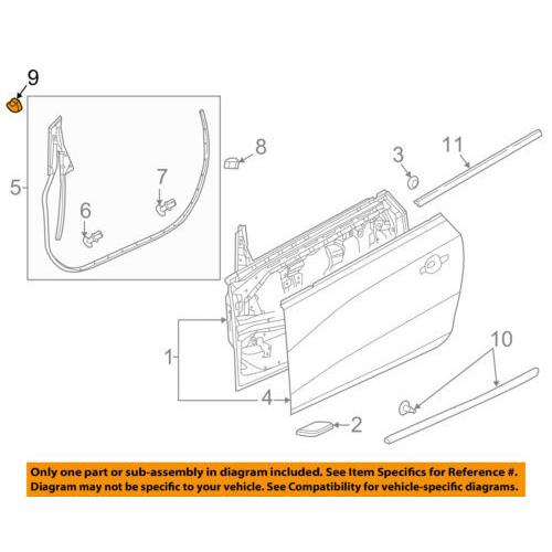 Buick GM OEM 16-18 Cascada-Door Weather Strip Lowe...