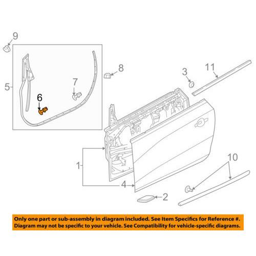 Buick GM OEM 16-18 Cascada-Door Weather Strip Clip...