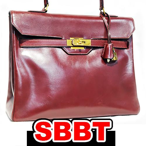 エルメス　サックアクロア　ルージュアッシュ　ボックスカーフ　G金具　1955年製 ケリーモナコ ヴィ...