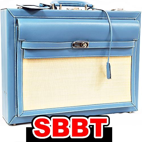 世界に１個 特注品！！　エルメス　アタッシュケース　ブルージーン- ヴォーガリバー×クランシュバル ...