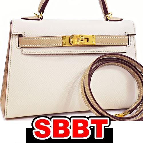 エルメス　ケリーミニ ドゥ パーソナル　クレ×トレンチ　Z刻印　G金具　エプソン ミニケリー HER...