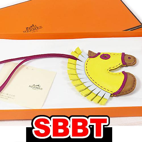 エルメス　ジージーカマイユ　バッグチャーム　チャイ×ライム×ローズパープル×ブルーブリュム U刻印 ...