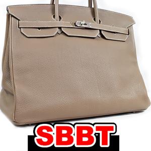 エルメス　バーキン40　エトゥープ　トゴ　S金具　□P刻印　エトープ HERMES Birkin40 togo etoupe 本物 sbbt｜sbbt