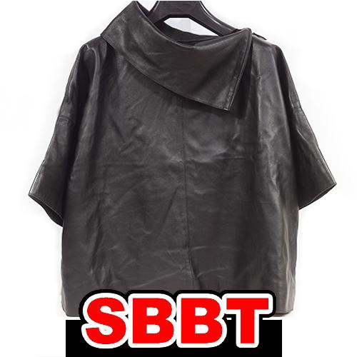 エルメス　レザートップス　黒　ブラック　36　プルオーバー　ラムスキン　ゴルチェ期 レディース 服 ...