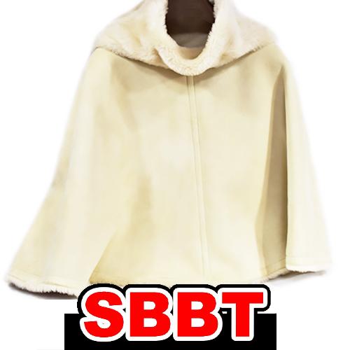 エルメス　ムートン ポンチョ　ケープ ジャケット　サイズSM　ベージュ　サイズ9位　HERMES 本...