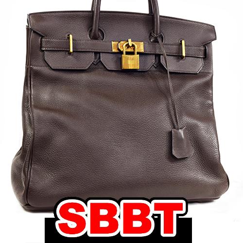 エルメス　オータクロア40　こげ茶　トリヨンクレマンス　G金具　□F刻印　ダークブラウン オータクロ...