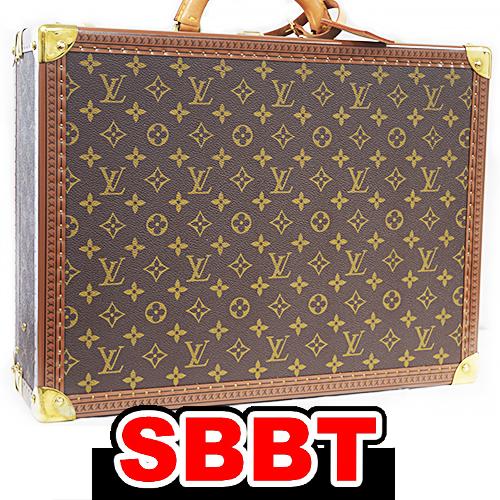 ルイヴィトン　コトヴィル45　M21423　モノグラム トランクケース　G金具 ヌメ革 ブラウン 本...