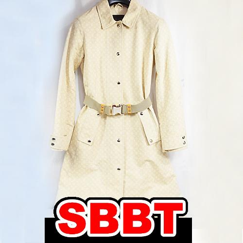 ルイヴィトン　ロングコート　スプリングコート　モノグラムミニ ベージュ　サイズ34　コットン100%...