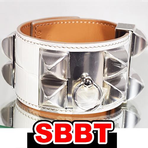 エルメス　ブレスレット　コリエドシアン　ヒマラヤ　クロコダイル ニロティカスマット　Ｓ金具 HERM...
