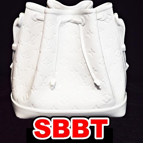 ルイヴィトン　ヴェース・ポーセリン　ノエBB　花瓶　フラワーベース　GI0597　白　ホワイト 陶磁...