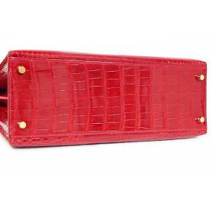 エルメス ケリー32 外縫い ブレイズ 赤 ク...の詳細画像2